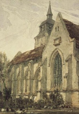 La chiesa di S. Gilles, Abbeville da Richard Parkes Bonington